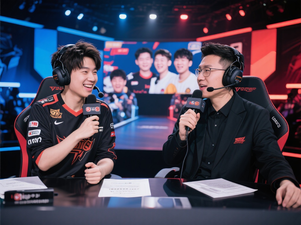 *比如在一场紧张的比赛突然暂停时，解说可以穿插一些