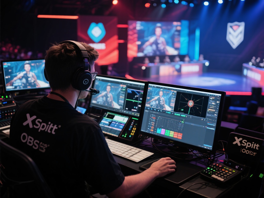 娴熟的技术操作
电竞比赛中的画面切换多由专用软件